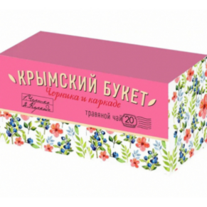 Чай травяной Черника и каркаде «Крымский букет», 20 пак.