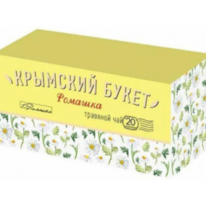 Чай травяной Ромашка/ Ромашка и мята/ Ромашка и мед «Крымский букет», 20 пак.