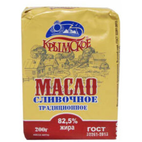 Масло сливочное «Крымское» традиционное, 82.5%, 200г
