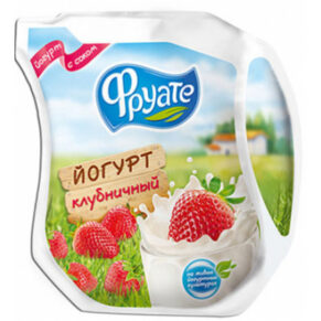 Йогурт питьевой “Фруате” клубника 450г
