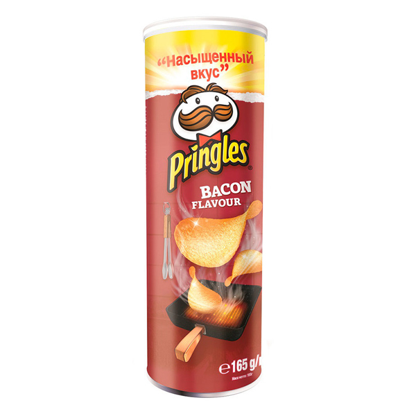 Картофельные чипсы «Pringles» Bacon, 165г