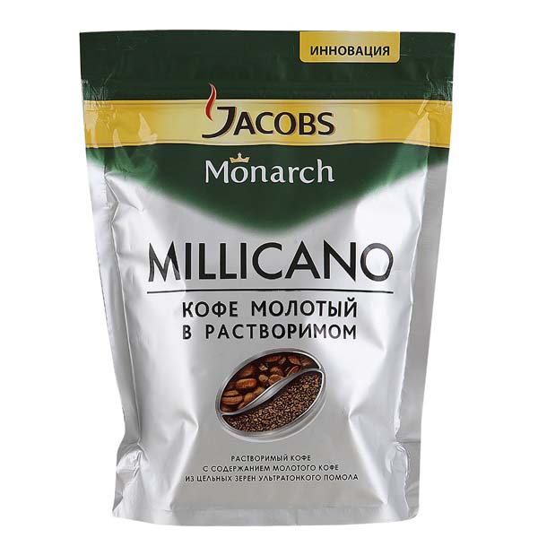 Кофе «Jacobs» Monarch Millicano молотый в растворимом, 150г