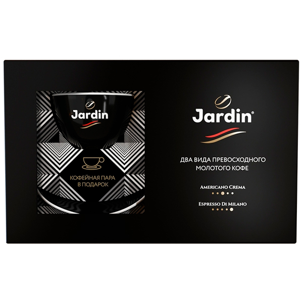 Кофе «Jardin» два вида молотого кофе + кофейная пара, 500г