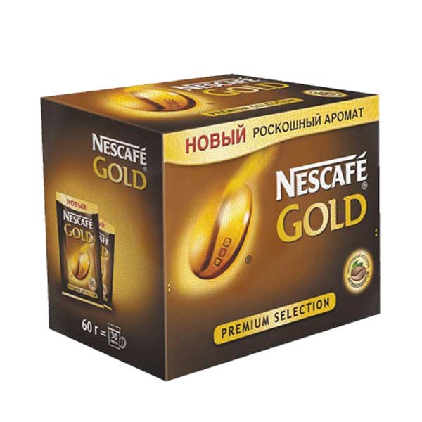 Кофе «Nescafe» Gold растворимый сублимированный, 30пак.