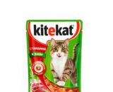 Корм для кошек Kitekat с говядиной в желе, 85г