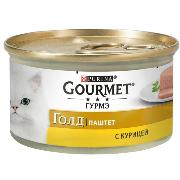 Корм для кошек PURINA «Gourmet» Голд с курицей, 85г