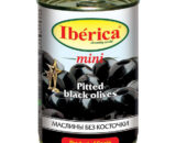 Маслины «Iberica» mini черные без косточки, 300г