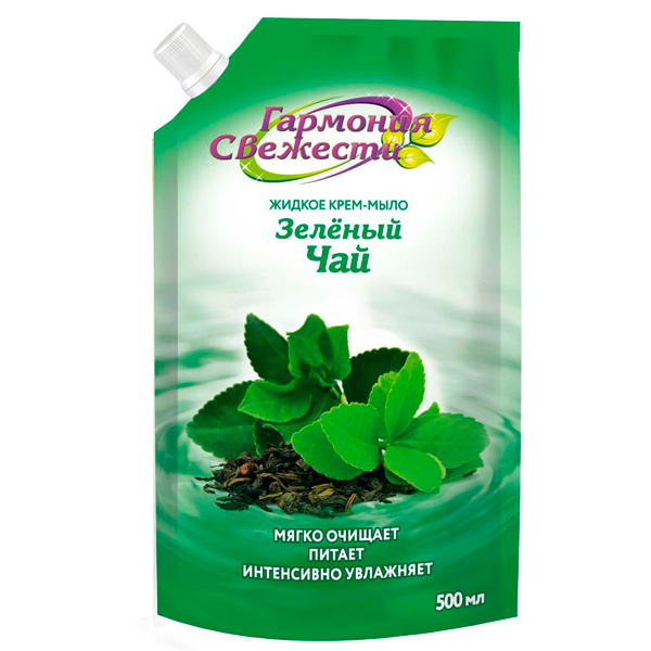 Мыло жидкое «Гармония» свежести зеленый чай, 500мл