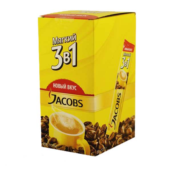 Напиток кофейный «Jacobs», 3 в 1 Мягкий, 24пак.