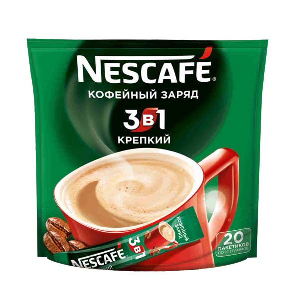 Напиток кофейный «Nescafe» 3 в 1 Крепкий, 20пак.