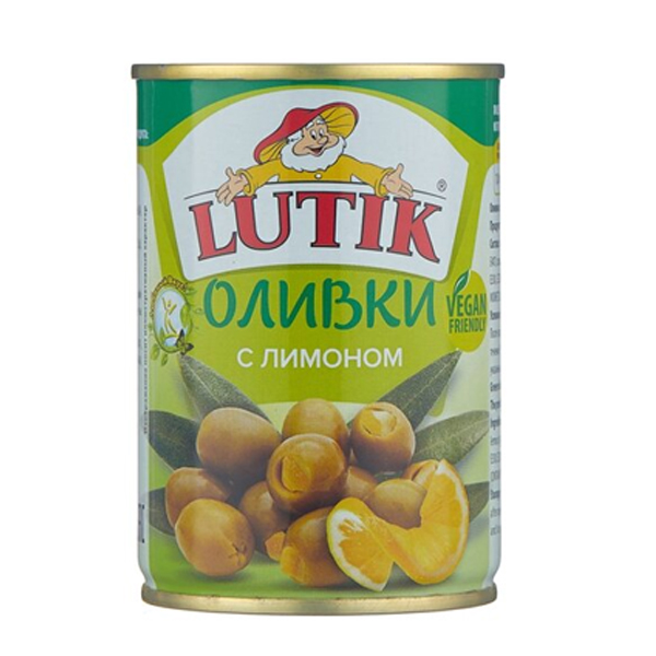 Оливки с Лимоном, 280мл ж.б. «Лютик»