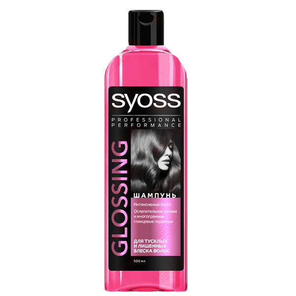 Шампунь «SYOSS» GLOSSING Для тусклых и лишенных блеска волос, 500мл