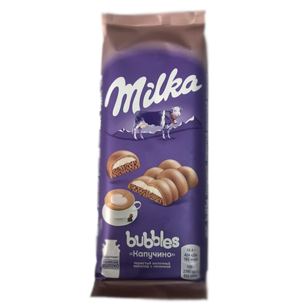 Шоколад «Milka» Bubbles Капучино, 92г