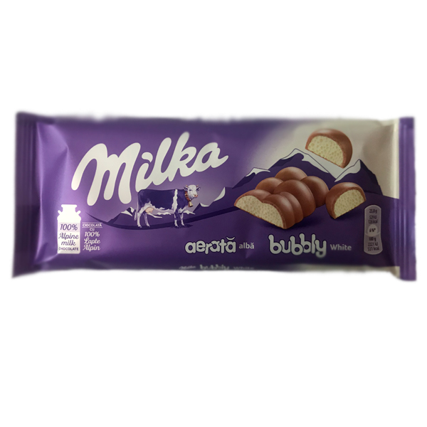 Шоколад «Milka» Bubbles White, 95г
