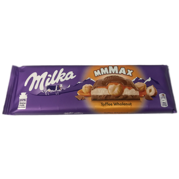 Шоколад «Milka» MMMAX Caramel Wholenut, 300г