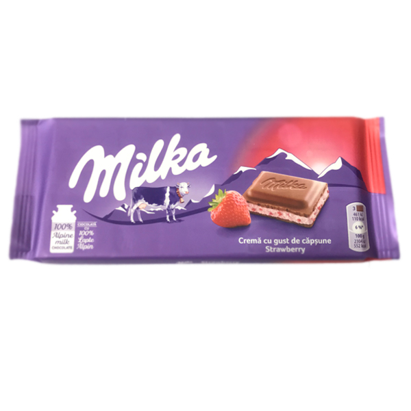 Шоколад «Milka» Strawberry, 100г