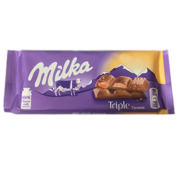 Шоколад «Milka» Triple Caramel, 100г