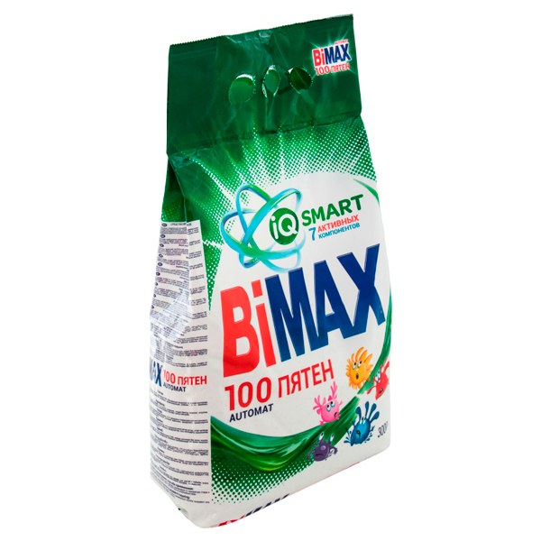 Стиральный порошок «BiMAX», 100 пятен, 3кг