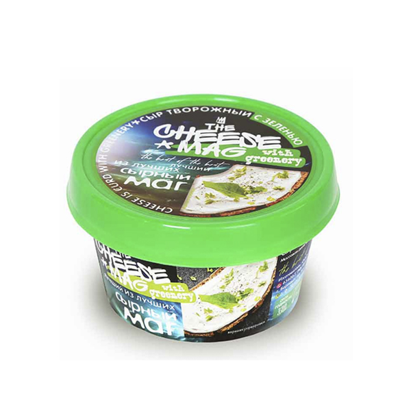 Сыр «Маг» творожный с зеленью, 140г