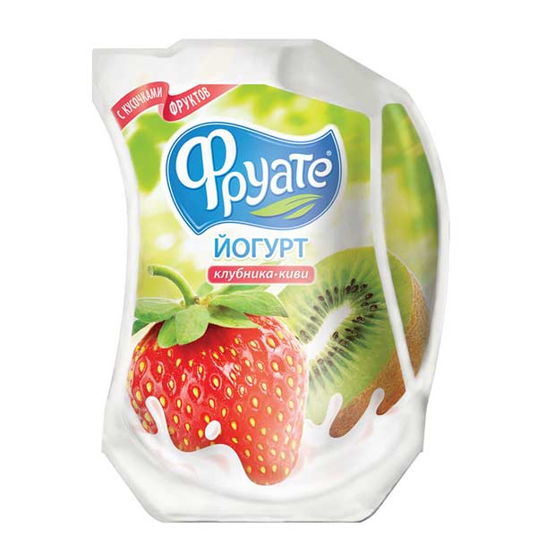 Йогурт питьевой Фруате “Клубникой/Киви”, 1.5%, 950г
