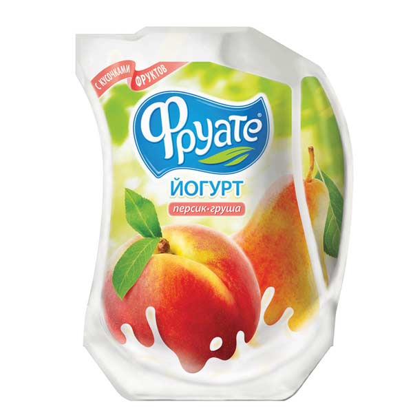 Йогурт питьевой «Фруате» “Персик/Груша”, 1.5%, 950г
