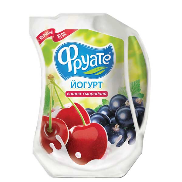 Йогурт питьевой «Фруате» “Вишня/Черная смородина”, 1.5%, 950г
